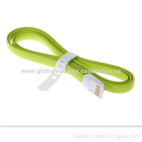 Mixed Color Magnet Flat USB Charger Cable for iPhone 5New
